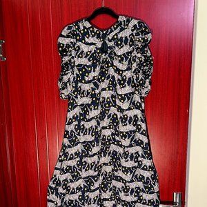 Panther Dot Midi Dress